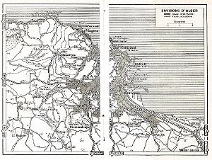 Plan des  Environs d'Alger
